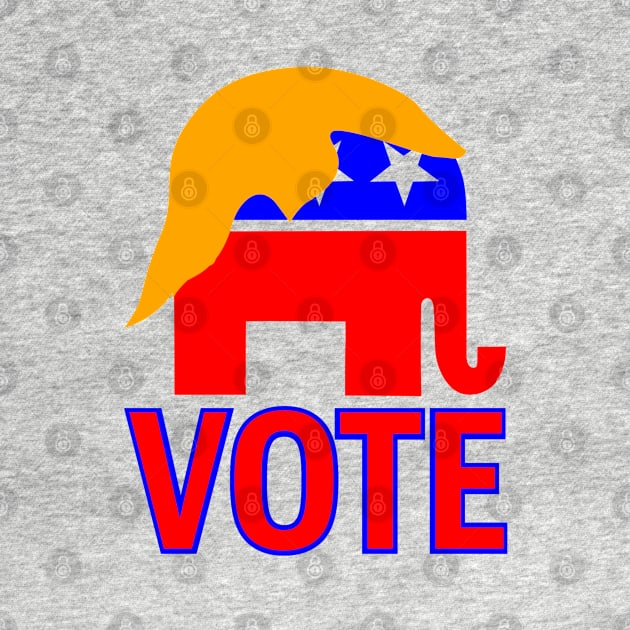 republican elephant vote trump 2024 by gossiprag